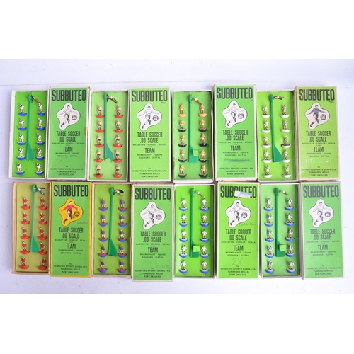 479 - Forty eight boxed vintage Subbuteo table football teams, most sets complete