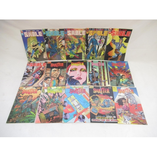 826 - First Comics - mixed collection of First comics to inc. Sable, Shatter, Sensei, Pyschoblast, etc. (a... 