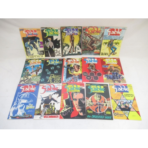 826 - First Comics - mixed collection of First comics to inc. Sable, Shatter, Sensei, Pyschoblast, etc. (a... 