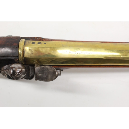 1599 - Extremely large Naval type 18th century flintlock blunderbuss, 25