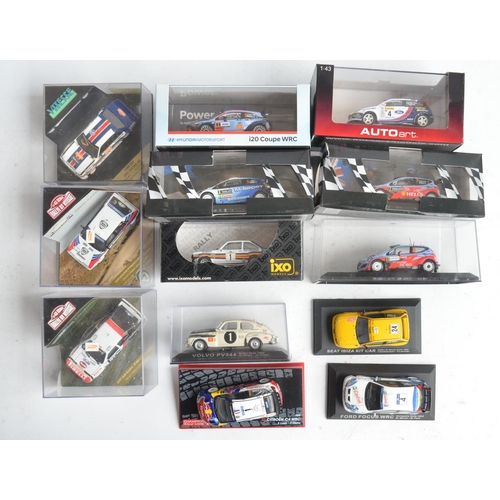 342A - Extensive collection of diecast 1/43 scale mostly rally car models from Ixo, Vitesse, Auto Art, DeAg... 