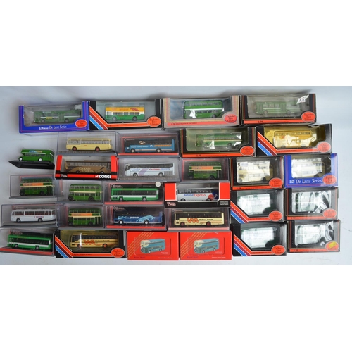 395A - Collection of 1/76 scale diecast bus models from Corgi, EFE and Base-Toys to include boxed examples ... 