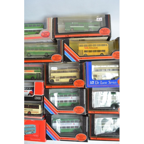 395A - Collection of 1/76 scale diecast bus models from Corgi, EFE and Base-Toys to include boxed examples ... 