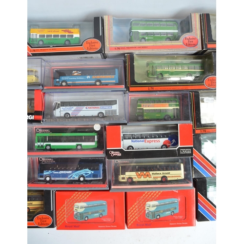 395A - Collection of 1/76 scale diecast bus models from Corgi, EFE and Base-Toys to include boxed examples ... 