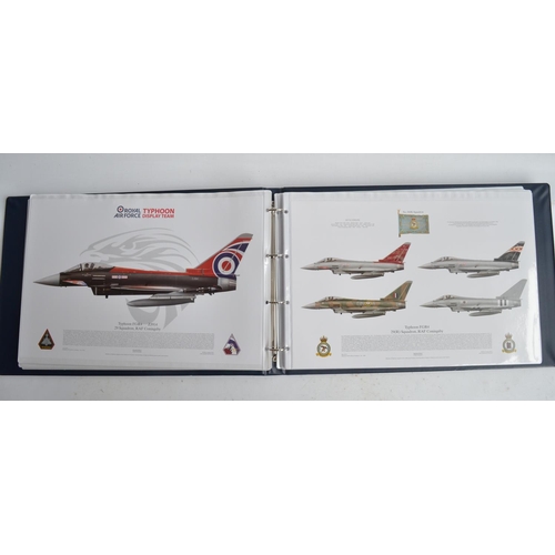 1234 - A3 sized ring binder containing 32 Royal Air Force aircraft prints including 31 by Squadron Prints i... 