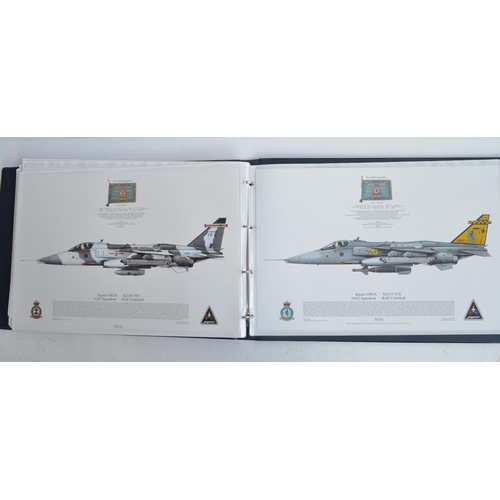 1236 - A3 sized ring binder containing 55 mostly Royal Air Force aircraft profiles including 54 from Squadr... 