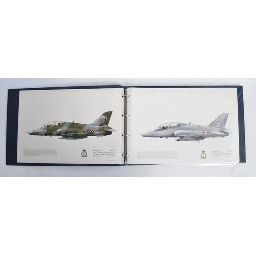 1236 - A3 sized ring binder containing 55 mostly Royal Air Force aircraft profiles including 54 from Squadr... 