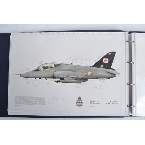 1236 - A3 sized ring binder containing 55 mostly Royal Air Force aircraft profiles including 54 from Squadr... 