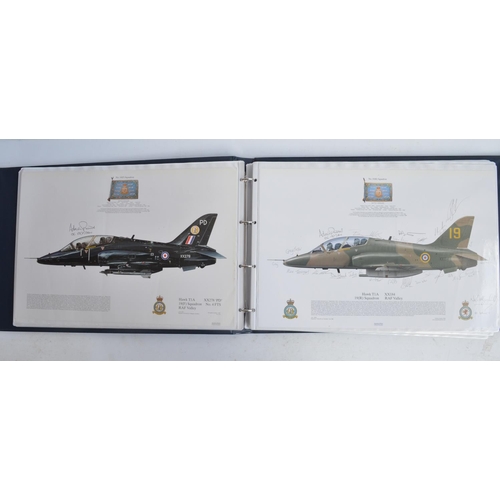 1236 - A3 sized ring binder containing 55 mostly Royal Air Force aircraft profiles including 54 from Squadr... 