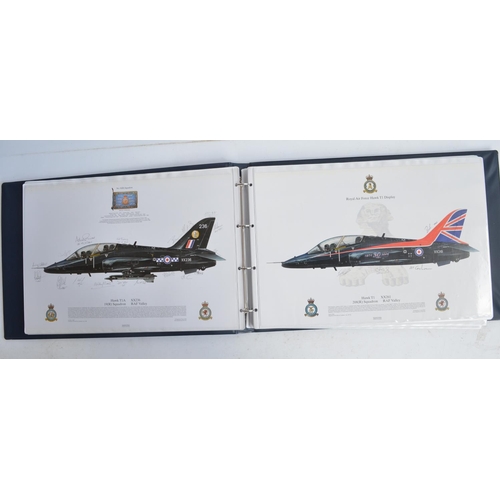 1236 - A3 sized ring binder containing 55 mostly Royal Air Force aircraft profiles including 54 from Squadr... 