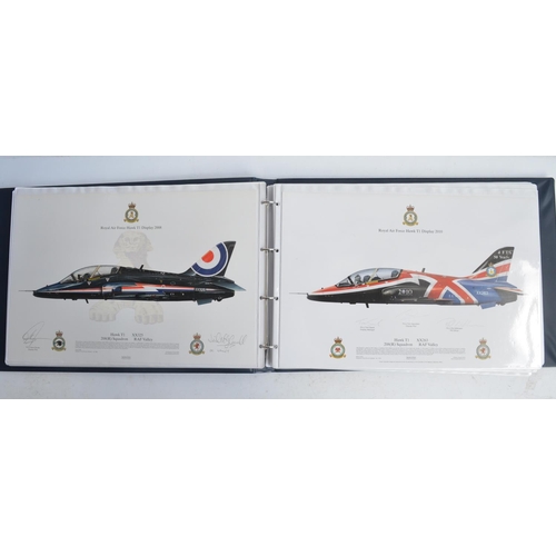 1236 - A3 sized ring binder containing 55 mostly Royal Air Force aircraft profiles including 54 from Squadr... 