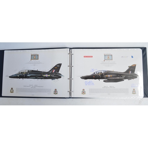 1236 - A3 sized ring binder containing 55 mostly Royal Air Force aircraft profiles including 54 from Squadr... 