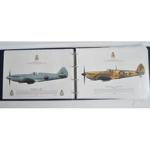 1238 - A3 sized ring binder containing 38 aircraft profiles by Squadron Prints (none signed) to include BBM... 