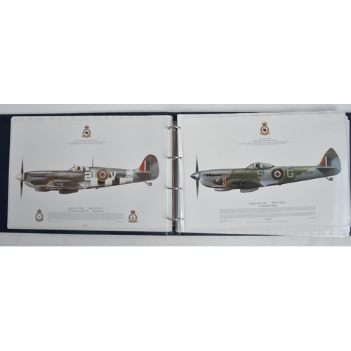 1238 - A3 sized ring binder containing 38 aircraft profiles by Squadron Prints (none signed) to include BBM... 