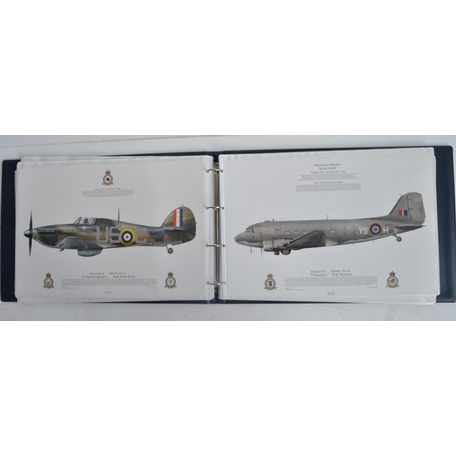 1238 - A3 sized ring binder containing 38 aircraft profiles by Squadron Prints (none signed) to include BBM... 