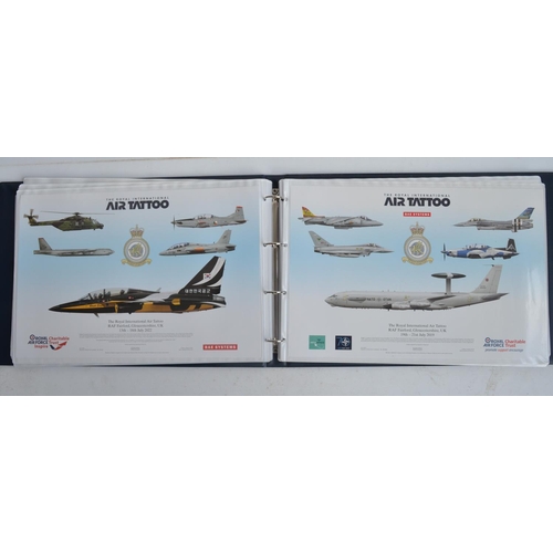 1238 - A3 sized ring binder containing 38 aircraft profiles by Squadron Prints (none signed) to include BBM... 