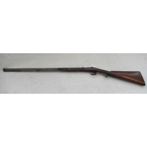 1597 - J. W. Edge of Manchester C1840 50 Bore percussion cap rifle with multi-groove rifling. In very good ... 