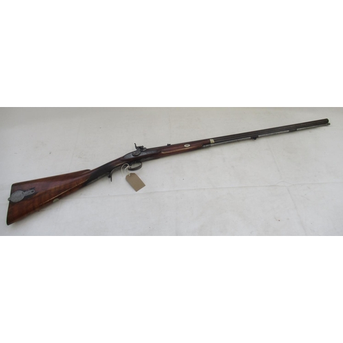 1598 - C1840 Thomas Turner 90 bore percussion cap rifle with set trigger. In very good condition complete w... 