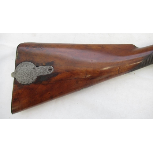 1598 - C1840 Thomas Turner 90 bore percussion cap rifle with set trigger. In very good condition complete w... 