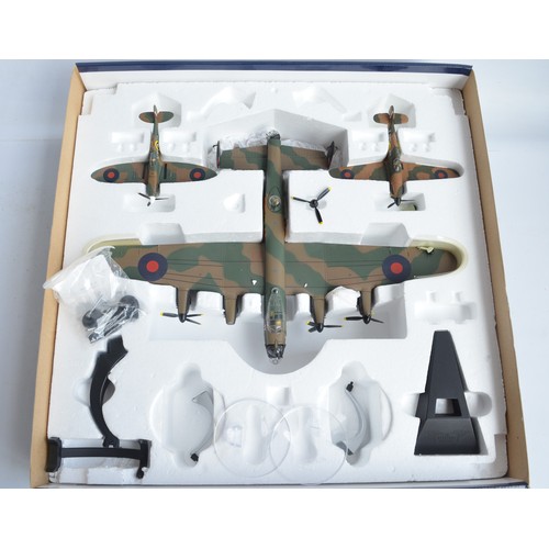 453 - Four large 1/72nd scale diecast Avro Lancaster models/model sets from Corgi Aviation Archive, all A/... 