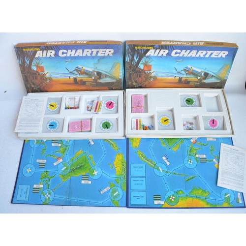 467B - Collection of board games including 2 vintage Air Charter and an Exploration game from Waddingtons e... 