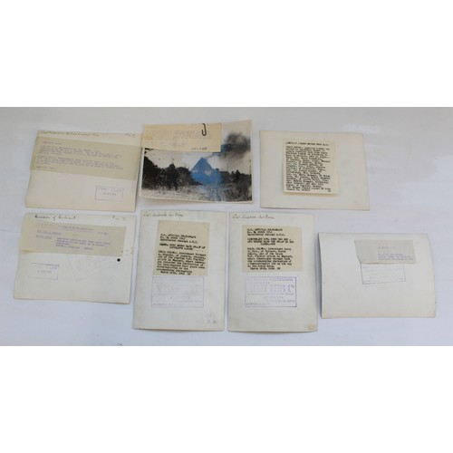 1657 - Collection of WWII photographs taken by war correspondents of various Action's and events. Some poss... 