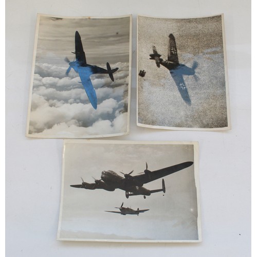 1657 - Collection of WWII photographs taken by war correspondents of various Action's and events. Some poss... 