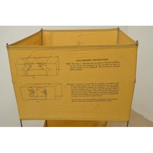 1663 - WWII era Bendix M-357-A radio antenna trailing collapsible box kite (as part of the 'The Gibson Girl... 