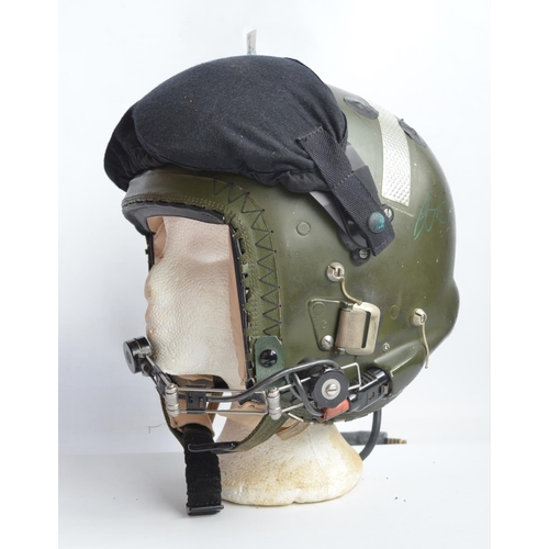 1229A - RAF Mk.3C flying helmet with attached microphone and case with accessories in good previously used c... 