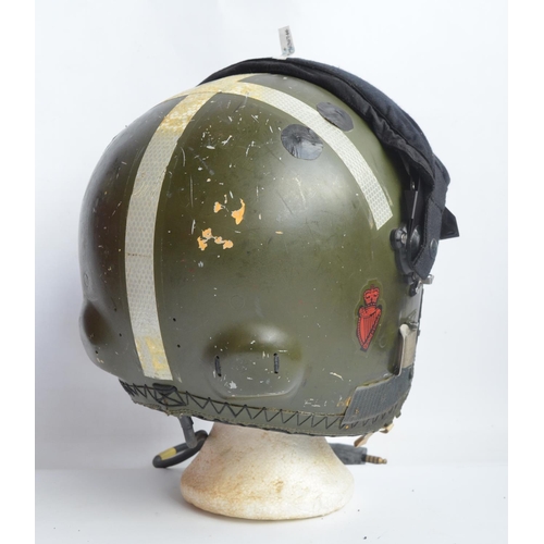 1229A - RAF Mk.3C flying helmet with attached microphone and case with accessories in good previously used c... 