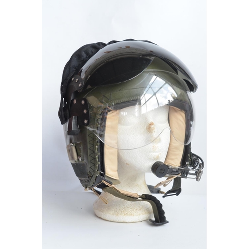 1229A - RAF Mk.3C flying helmet with attached microphone and case with accessories in good previously used c... 