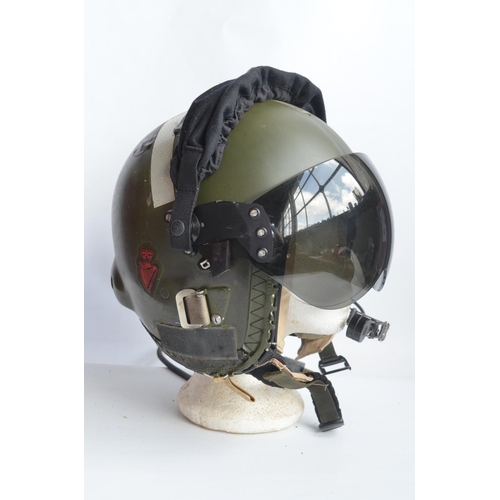 1229A - RAF Mk.3C flying helmet with attached microphone and case with accessories in good previously used c... 