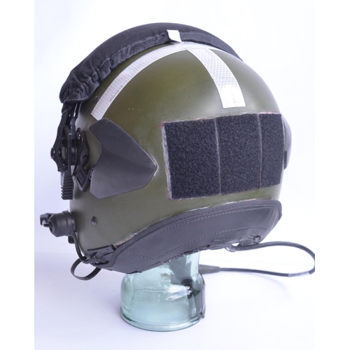 1229B - RAF Mk.4B flying helmet with attached microphone and helmet bag in excellent previously used conditi... 