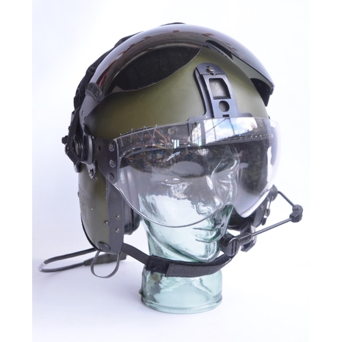 1229B - RAF Mk.4B flying helmet with attached microphone and helmet bag in excellent previously used conditi... 