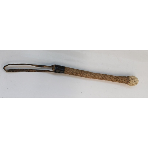 1406A - Collection of riding crop/swagger sticks, fly swatter, press gang cosh. (7)