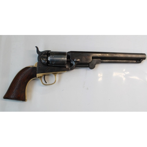 1590A - Antique Navy Colt percussion cap revolver. 1851 pattern, manufactured in 1867. Serial number203946. ... 