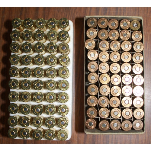 1677 - 50 centerfire Greenshield .38 SPL Cartridges. 50 Norma 357 Magnum cartridges. Section one certificat... 