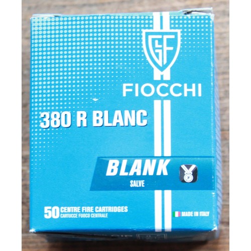 1676 - 1200 Fiocchi 380R blank centre fire cartridges in boxes of 50. Restrictions apply