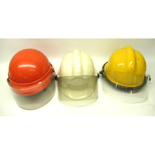 1319 - Six vintage helmets of various styles and eras, including a C2000s Pacific AK90 West Yorkshire Ambul... 