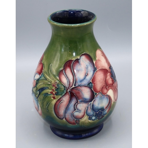 365 - Moorcroft Pottery: Anemone pattern baluster vase, H14cm