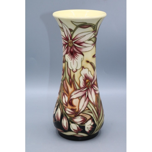 370 - Moorcroft Pottery: Sunderland pattern vase of waisted footed form, limited edition of 350, H21cm