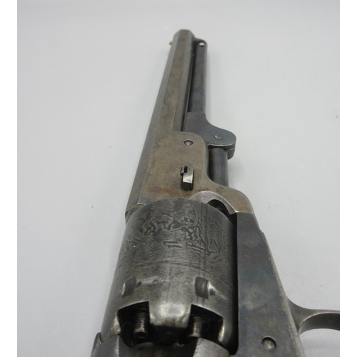 566 - Colt 1851 .36 Navy pattern percussion cap revolver with steel trigger guard. In excellent condition ... 