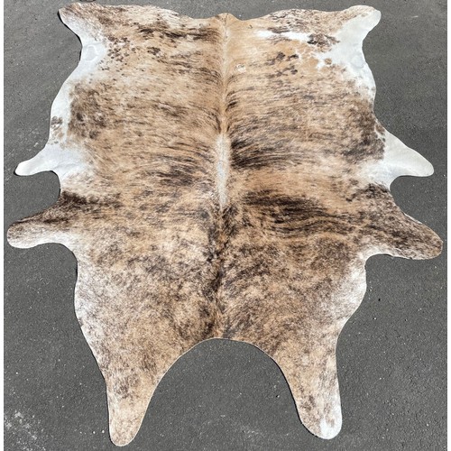 228 - Brazilian natural cow hide rug, approx. L180cm x W150cm