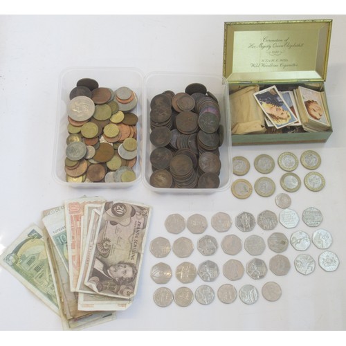 391 - Collection of mixed coins to inc. 23 commemorative 50ps, 6 commemorative 10ps, 8 commemorative £2, s... 