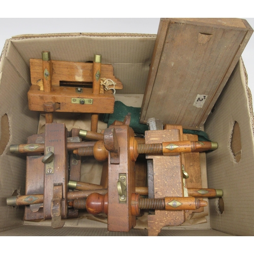 643 - Six early 20th century adjustable moulding planes and blades