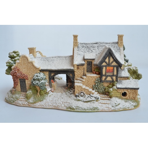 396 - Lilliput Lane L2922 'The Old Forge At Belton' large hand-painted scenic set building diorama model w... 