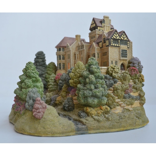 399 - Lilliput Lane limited edition L3120 'Cragside' large hand-painted scenic set building diorama model ... 