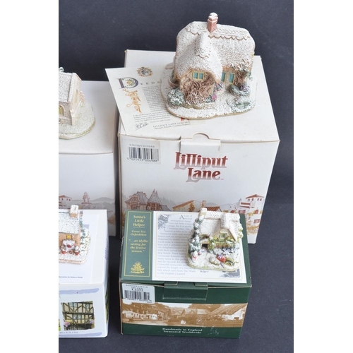 400 - Ten winter themed Lilliput Lane cottages and buildings to include Santa's Little Helper, Twinkle Twi... 