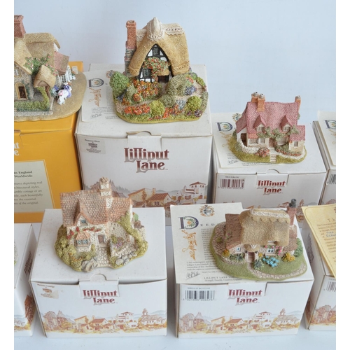 401 - Ten Lilliput Lane cottages and buildings to include Derwent-Le Dale, Birdlip Bottom, Summer Haze, Br... 