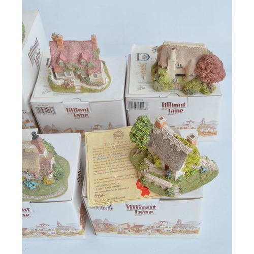 401 - Ten Lilliput Lane cottages and buildings to include Derwent-Le Dale, Birdlip Bottom, Summer Haze, Br... 